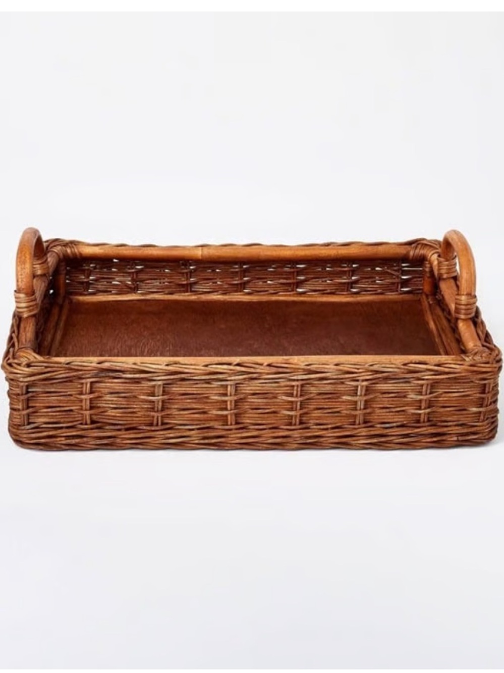 STUDIO MCGEE NEW Rattan Rectangle Woven Tray -18x14.5